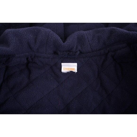 Gymboree Kids Toddler Toggle Coat 2T Corduroy Fleece lined Navy Blue Hooded - Picture 6 of 6